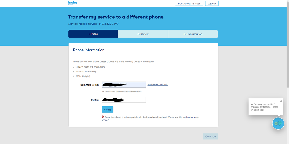 Says that it is not compatible